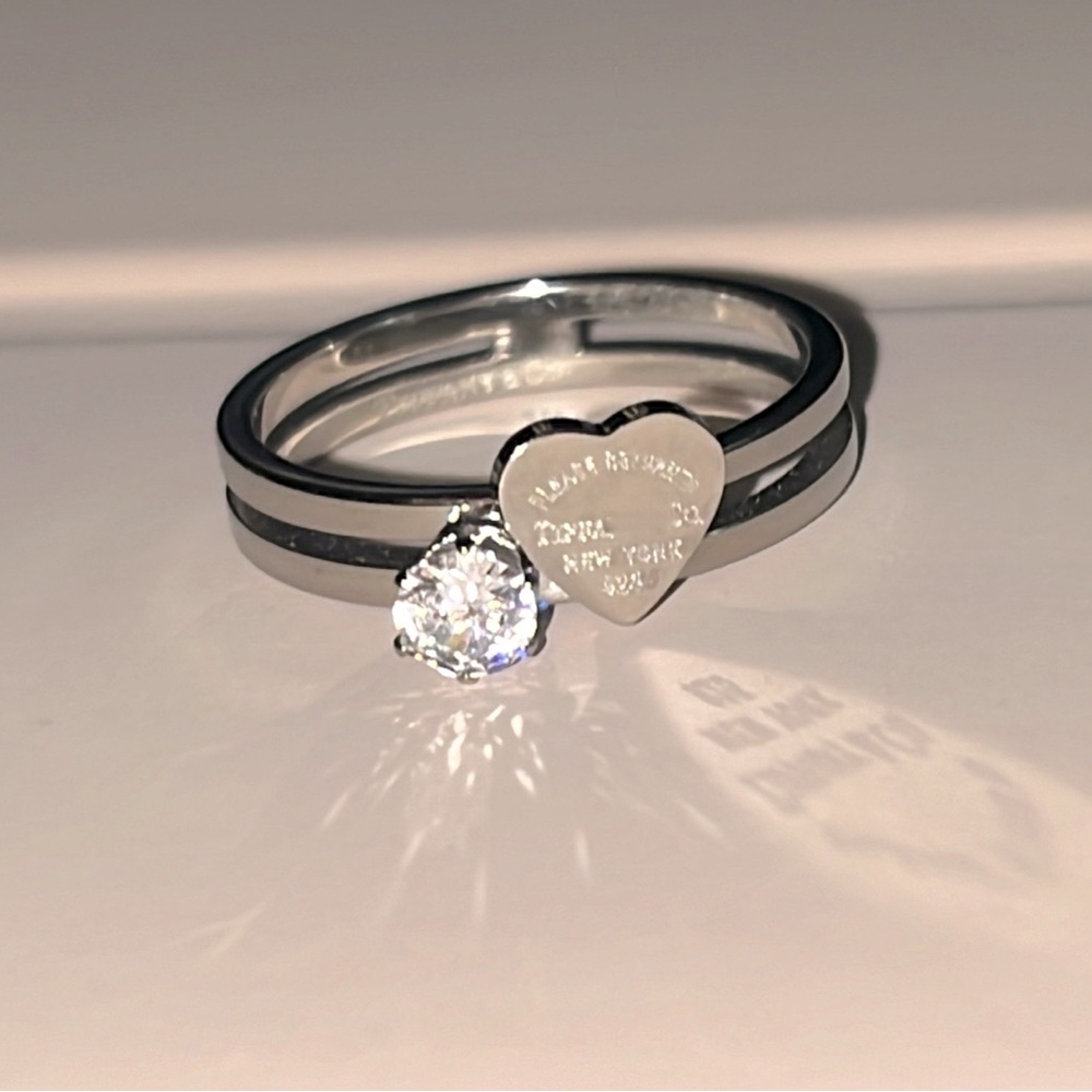 Heart Ring with CZ